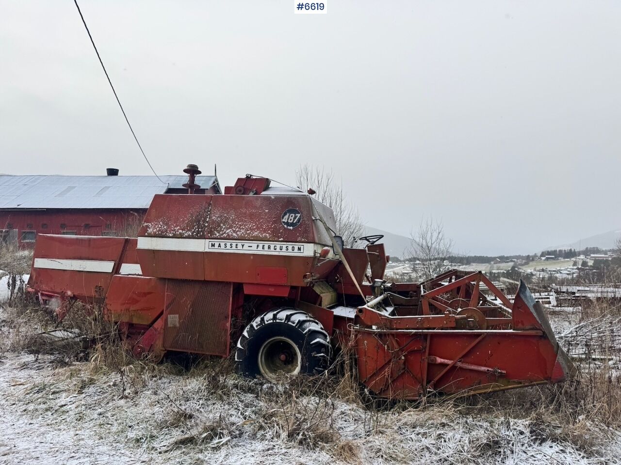 Massey Ferguson 487 Combine Harvester.